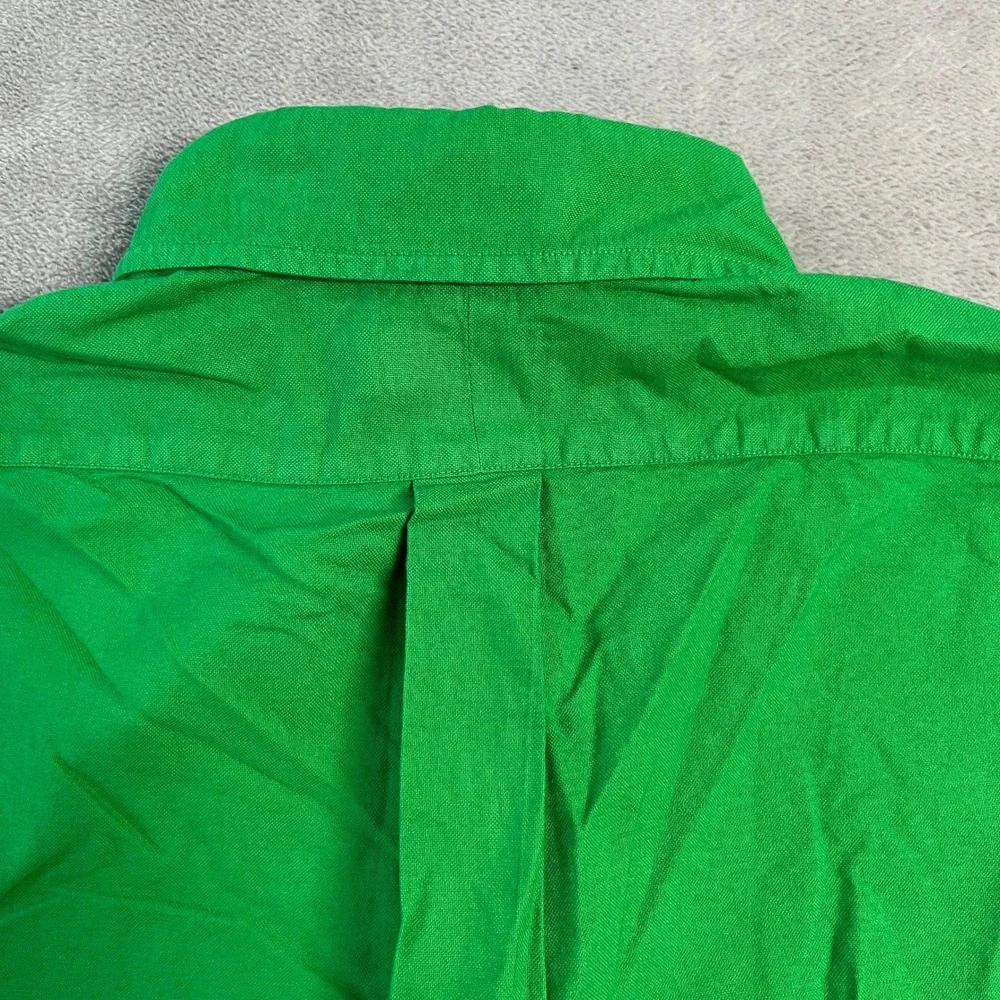 NWT Polo Ralph Lauren Mens Classic Fit Oxford Shirt Green Long Sleeve Medium